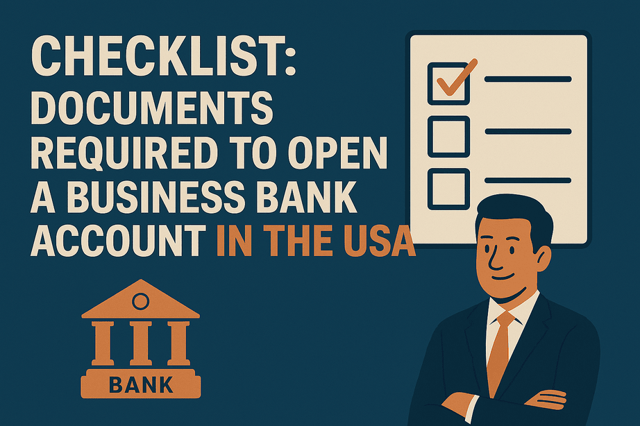 Image for Checklist: Documents Required to Open a Business Bank Account in the USA