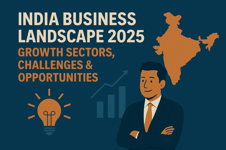 Image for India Business Landscape 2025: Growth Sectors, Challenges & Opportunities