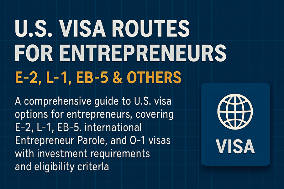 Investor And Entrepreneur Visas